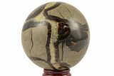 Polished Septarian Sphere - Madagascar #203647-1